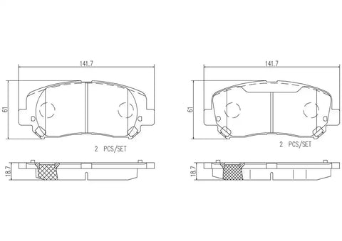 DISC BRAKE PAD SET