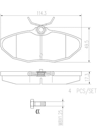 DISC BRAKE PAD SET