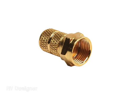 2PK RG59 GOLD CABLE CONNE