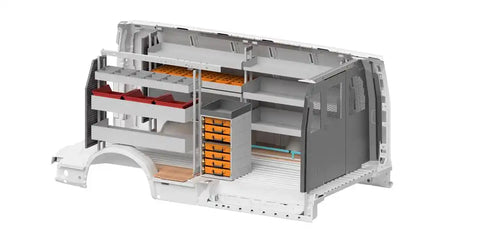 ROLACASE RSLLRGE- CH155 VAN SHELVING GENERAL BIN PACKAGE