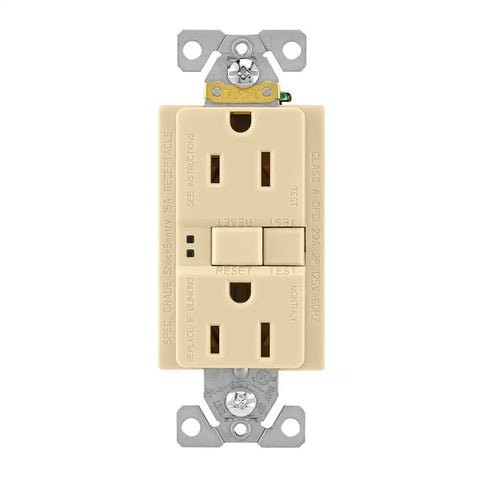 15A SELF-TEST GFCI IVORY