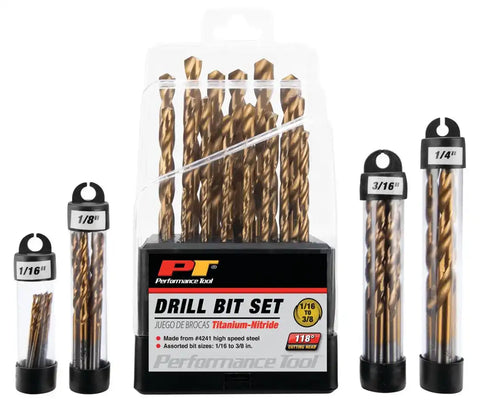 63PC TITANIUM DRILL BIT SET