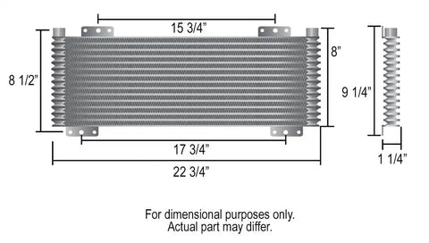 DERALE 13633 PLATE & FIN TRANS COOLER KIT (5/8'