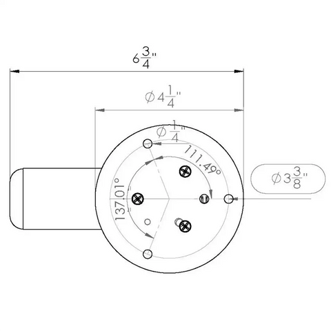 TACO METALS GS-950 ELECTRIC MOUNT W/ MASTHEAD ANCHOR