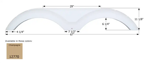 ICON 12770 FENDER SKIRT TANDEM SUNNYBROOK F