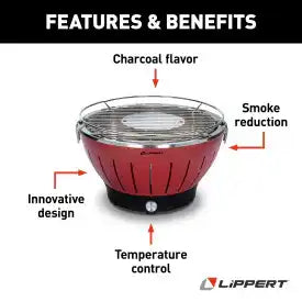 ODYSSEY  PORTABLE GRILL - RED