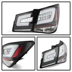 Spyder Automotive 5076595 Tail Light Assembly LED Clear Lens Black Housing Uses O