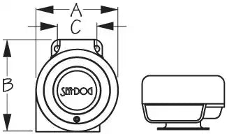 SEA DOG 431115-1 STAINLESS MINI COMPACT HORN -