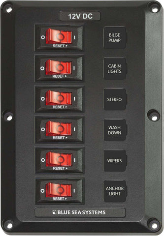 BLUE SEA 4352 PANEL BELOW DECK 12VDC CB
