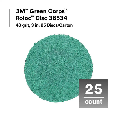 3M  GREEN CORPS  ROLOC  DISC 36534