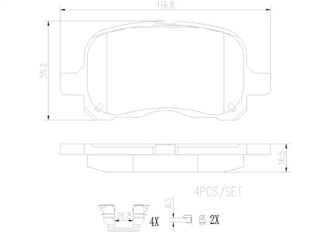 DISC BRAKE PAD SET