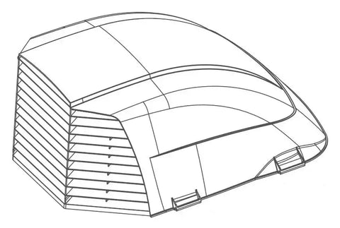 MAXX II VENT COVER  WHITE