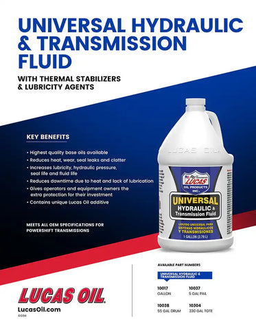 LUCAS OIL 10017 UNIVERSAL HYDRAULIC FLUID