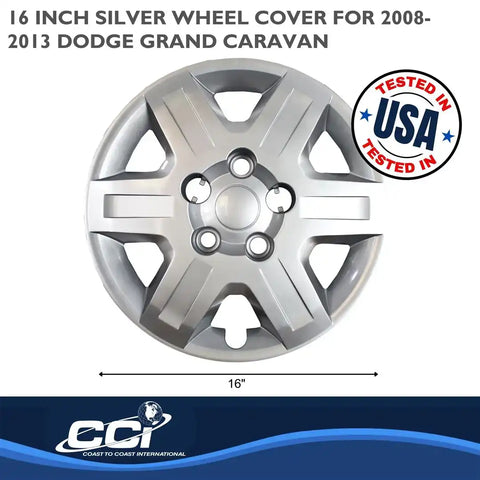 Coast To IWC45116S 16 Inch 6 Spoke Silver Color Plastic Set Of 4 Bolt On
