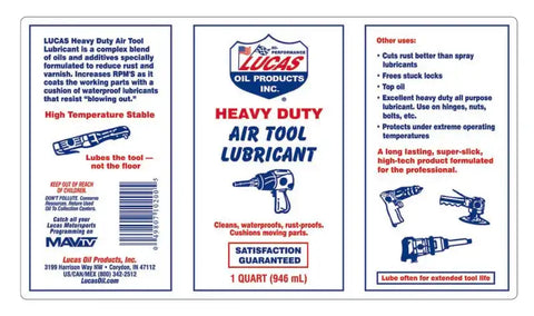 LUCAS OIL 10200 AIR TOOL LUBRICANT/12X1/Q