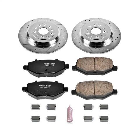 POWERSTOP K4744 1 CLICK BRAKE KIT W/HDW