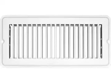 VENT REGISTER  WHITE  METAL  UNDAMP