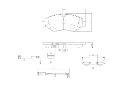 DISC BRAKE PAD SET