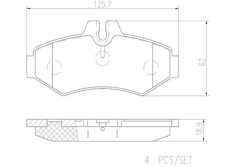 DISC BRAKE PAD SET