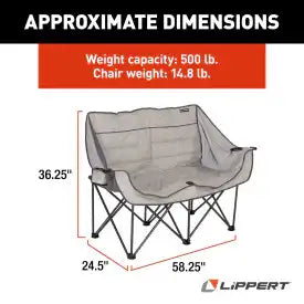 LIPPERT CAMPFIRE FOLDING LOVESEAT