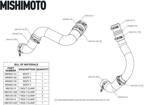MISHIMOTO MMBK-RAM-19 2019+ RAM CUMMINS 6.7L FACTORY-FIT
