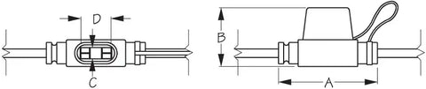 SEA DOG 445198-1 INLINE FUSE HOLDER - ATO/ATC