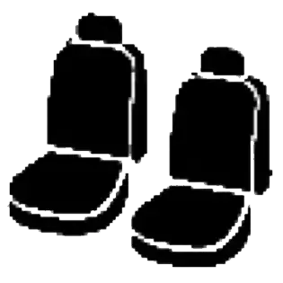 FIA SP87-71 GRAY SP FRONT BUCKET SEAT COVER FORD BRO