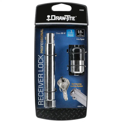 DRAW TITE 63260 RECEIVER LOCK 5/8' FOR 3' SQ. CLAS