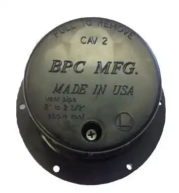 1-1/2IN VENT CAP SCREW DWN BLK