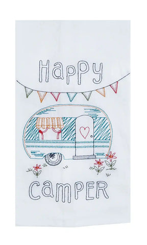 KAY DEE DESI R3011 HAPPY CAMPER EMBR FLOUR SACK