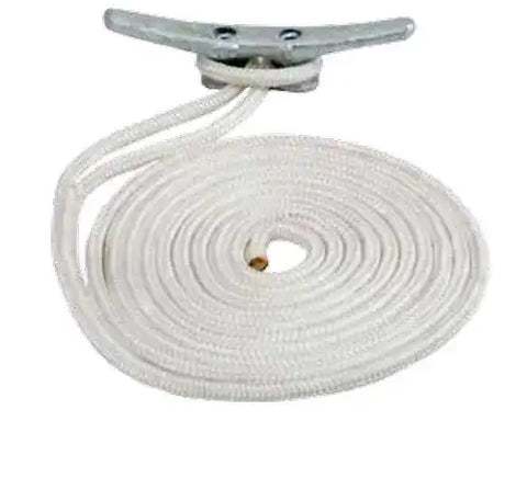 SEA DOG 302110015WH-1 DOUBLE BRAIDED NYLON DOCK LINE