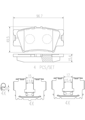 DISC BRAKE PAD SET