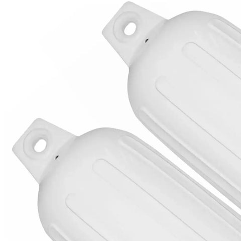 6' X 22' BG FENDER 2 PK.WHITE W/BLK