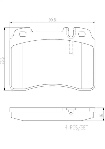 DISC BRAKE PAD SET