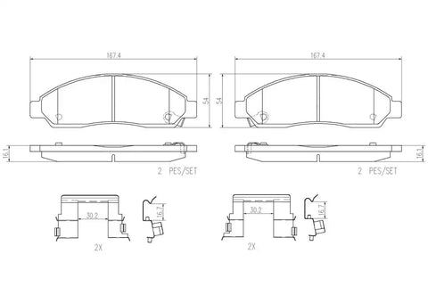 DISC BRAKE PAD SET