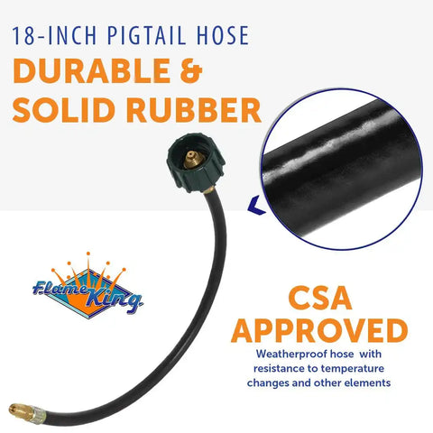 FLAME KING E18INPT 18' LP PIGTAIL  BULK