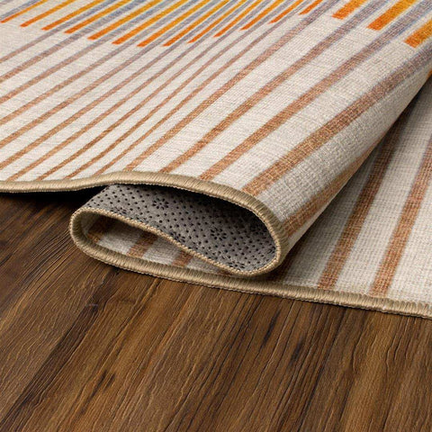 CRYSTAL ART 341601WEB FLUX STRIPED MULTICOLOR 5X7 RUG