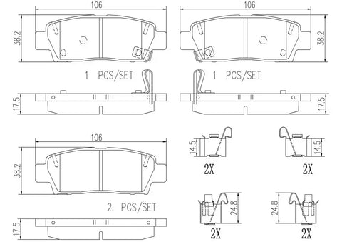 DISC BRAKE PAD SET