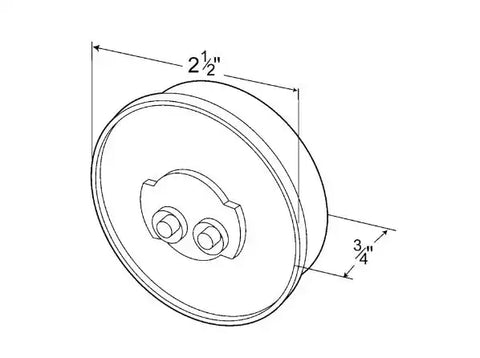 CLR/MKR LAMP   2' DIAMETE