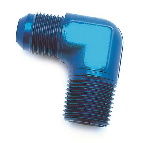 -8AN X 3/8NPTF 90  BLU ELBOW