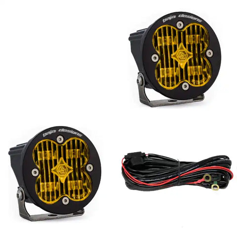 Baja Designs 247815 - Squadron-R SAE LED Light Pod Pair (Wide Cornering Amber)