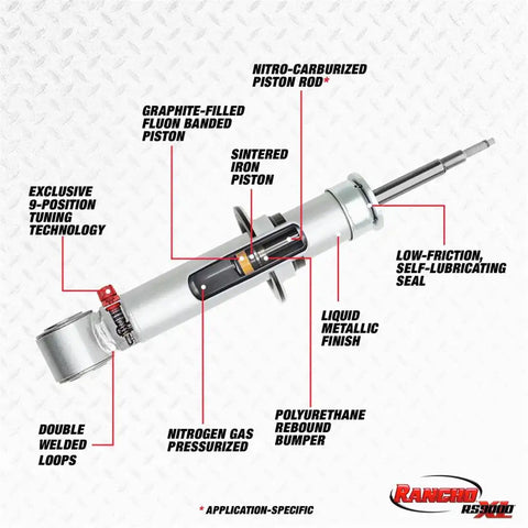 RANCHO RS999774 RS9000XL SERIES SHOCK