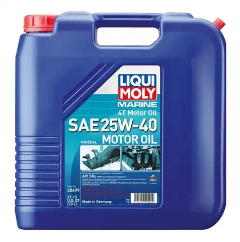 LIQUI MOLY 20499 MARINE 4T SAE 25W-40 OIL  20L
