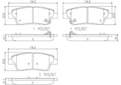 DISC BRAKE PAD SET