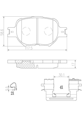 DISC BRAKE PAD SET