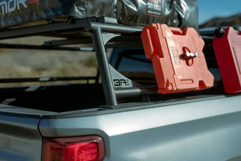 Body Armor TK-6125 Bed Cargo Rack Overlander Bolt On Use Existing Bed Rails Black