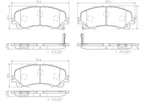 DISC BRAKE PAD SET