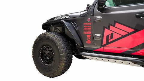 Paramount Automotive 81-21200 - 2018-2023 Jeep Wrangler JL & Gladiator JT Jeep Inner Fender Kit