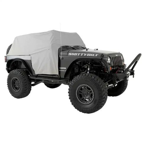Smittybilt 1068 - Cab Cover W/Door Flap Water Resistant Gray
