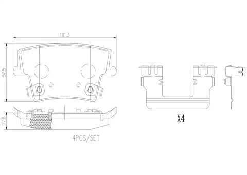 DISC BRAKE PAD SET